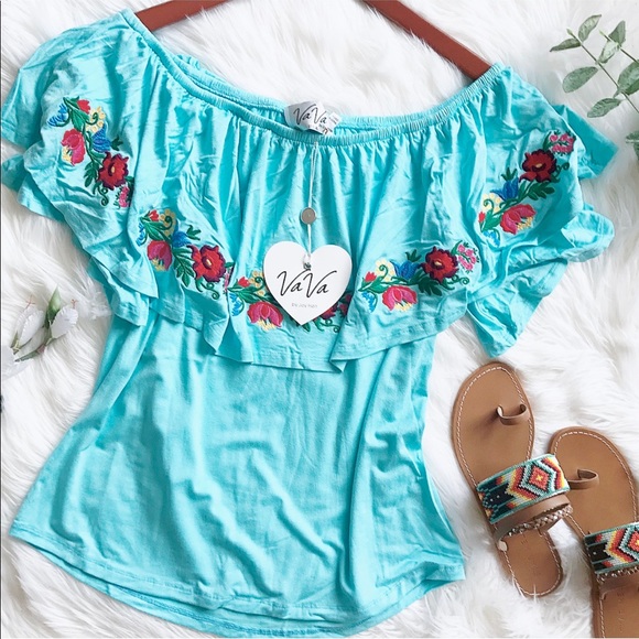 Vava by Joy Han Light Blue Keely Top - Picture 2 of 8